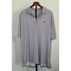 Peter Millar Summer Comfort Polo Shirt Mens XL Blue Red Geometric Deerwood CC